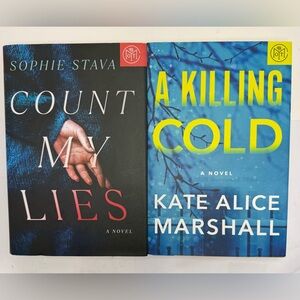 BOTM Thriller Book Bundle A Killing Cold & Count My Lies Book of the Month 2025